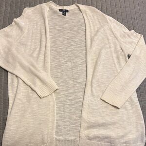 Women's white Sweater Cardigan